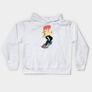 Skate Girl Kids Hoodie